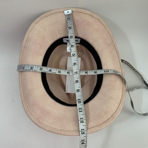 Mossant Paris Hat Size M Pink Felt Fedora Trail Dusted Australian Wool - Picture 5 of 14